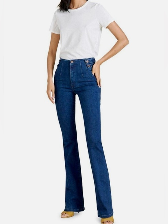 Veronica Beard Denim - Veronica Beard Beverly Skinny Flare High Rise Jeans